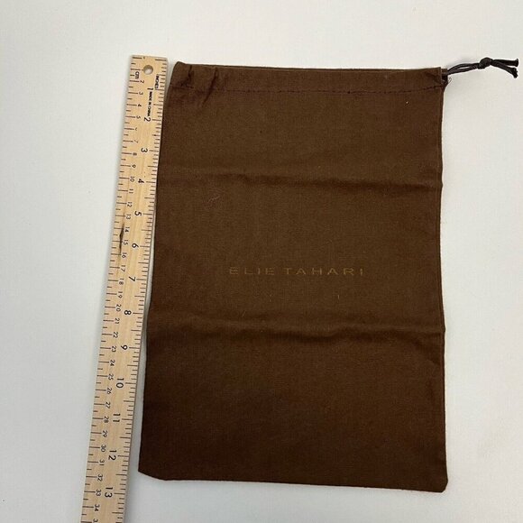 Elie Tahari Brown Dust Bag 12.5” X 8.5” New - Picture 4 of 6
